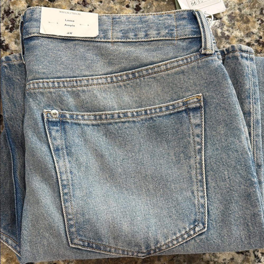 Washed Denim Jeans